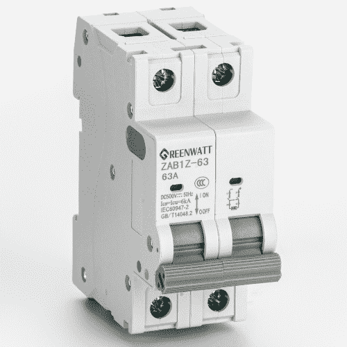 DC Miniature Circuit Breaker 20A 500V DC | الحماية الزائدة والحماية من الدائرة القصيرة