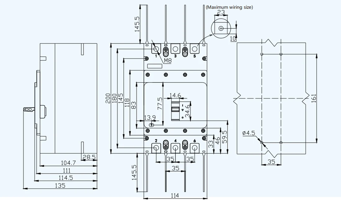500A DC1500V Circuit Breaker MCCB