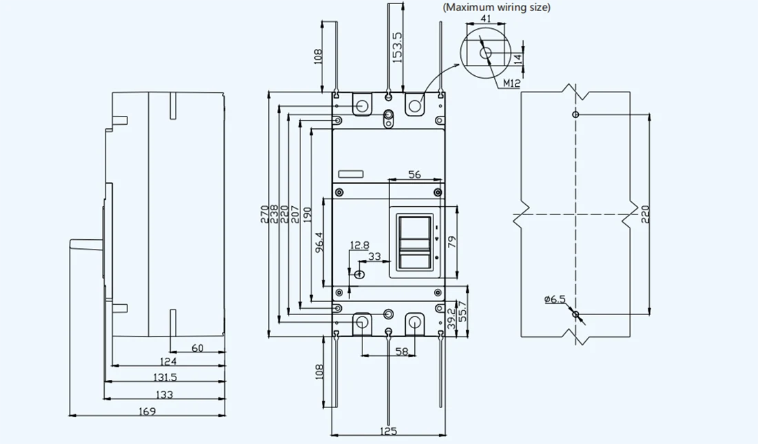 500A DC1500V Circuit Breaker MCCB