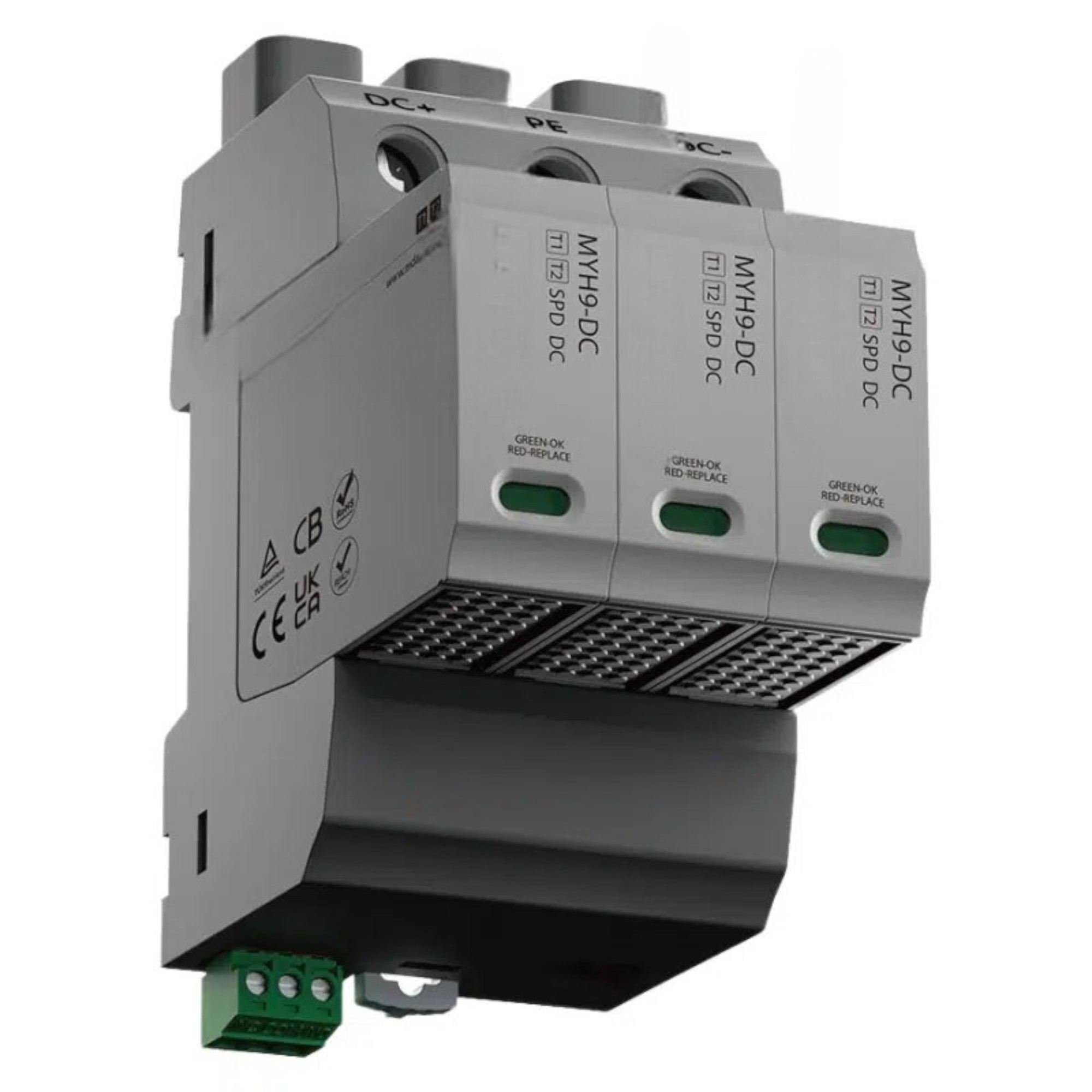 النوع 1+2 DC SPD MYH9 | 600 VDC | في 20 كا
