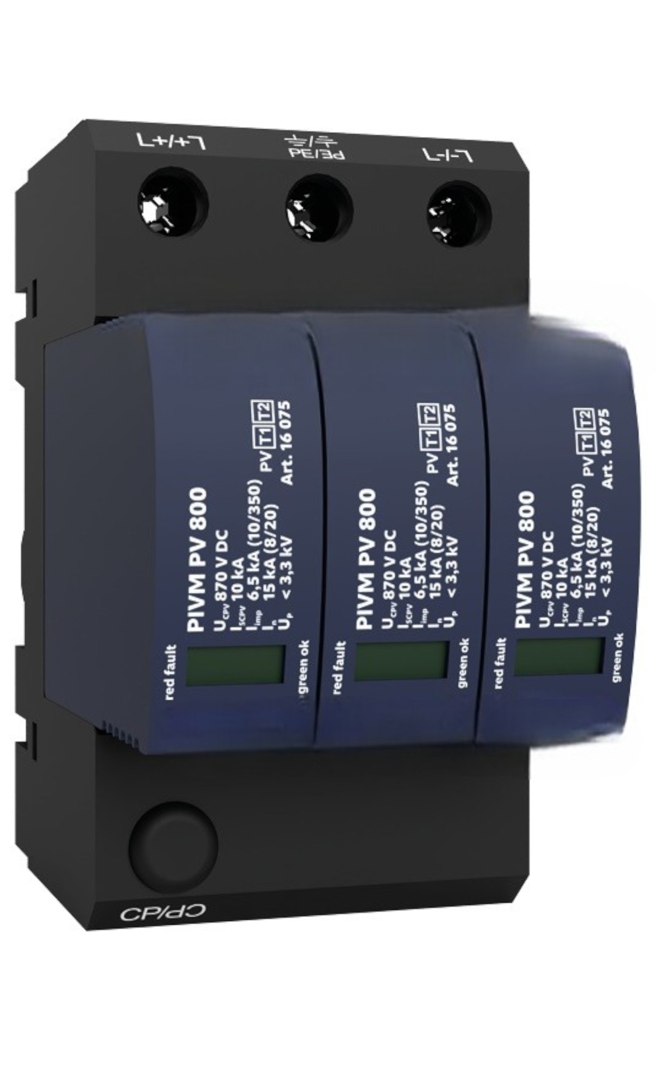 النوع 1+2 PV SPD | Y-Connection | لا الصمامات الاحتياطية | LPL III -IV