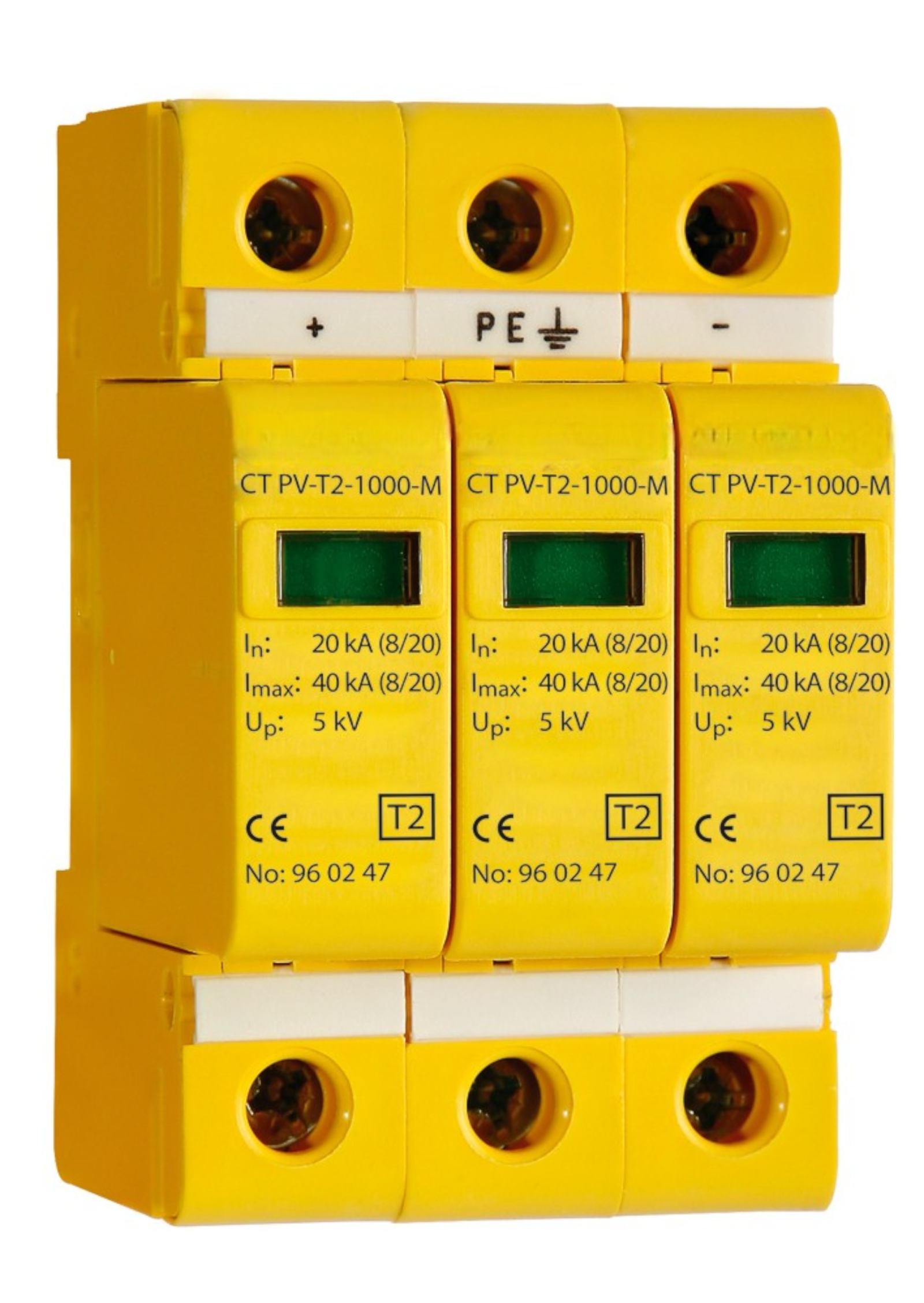 نوع 2 DC DRGE DESTECTED DECTERM مع جهة اتصال التغيير عن بُعد | Din-Reail ، IP20